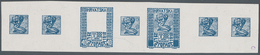 Jugoslawien: 1918. "Freedom For Croatia". 40 (Fil) Blue, Imperforated, Thick, White Chalky Carton Pa - Autres & Non Classés