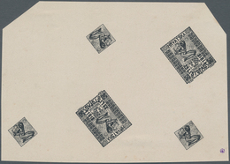 Jugoslawien: 1918. Freedom For Croatia. ESSAY (Unissued Value) 50 (Fil) Black, Imperforated, Thick, - Autres & Non Classés