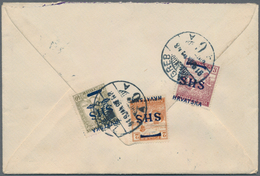 Jugoslawien: 1919. Registered Letter To A Government Minister In Belgrade, Old Style "R" Label Appli - Otros & Sin Clasificación
