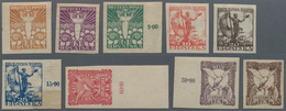 Jugoslawien: 1919 (15 Jan). Definitives. Allegories Of Freedom (“Angel Of Peace”, 2f, 3f & 5f; “Sail - Andere & Zonder Classificatie