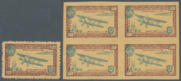 Jugoslawien: 1928. AIRMAIL. ESSAY. Prepared But Not Issued. 2 D Blue/buff, Perf. L1, Inscribed "KRAL - Other & Unclassified