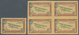 Jugoslawien: 1928. AIRMAIL. ESSAY. Prepared But Not Issued. 2 D Blue/buff, Perf. L1, Inscribed "KRAL - Andere & Zonder Classificatie