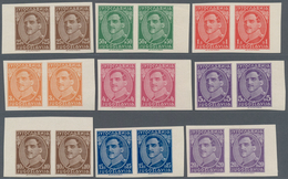 Jugoslawien: 1931, Definitives "King Alexander", 25pa.-20din., Nine Values With Engraver's Name As I - Andere & Zonder Classificatie