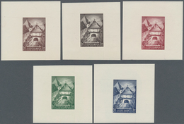 Jugoslawien: 1941. Second Croatian Philatelic Exhibition, Zagreb. DIE PROOFS. 1.40D + 1.50 D In Brow - Other & Unclassified