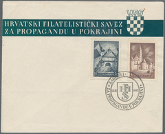 Jugoslawien: 1941. Philatelic Exhibition In Slavonski Brod. As Stamps For The Zagreb Philatelic Exhi - Other & Unclassified