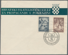 Jugoslawien: 1941. Philatelic Exhibition In Slavonski Brod. As Stamps For The Zagreb Philatelic Exhi - Andere & Zonder Classificatie