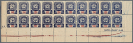 Karpaten-Ukraine: 1945. Devinitives ("Soviet Star"). 100 (F) Pale Blue And Lilac-red And 100 (F) Bla - Ucraina