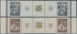 Kroatien: 1941. "Gold Provisionals". Yugoslav Stamps Prepared For The Slavonski Brod National Philat - Kroatië