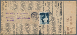 Kroatien: 1942. Two Homemade Newspaper Wrappers (made Of Contemporary Newspaper Waste), Both Address - Croazia