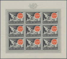 Kroatien: 1944. Postal And Railway Employees Relief Fund. Complete Set Of Four Values In Mint Never - Croatia