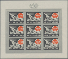 Kroatien: 1944. Postal And Railway Employees Relief Fund. Complete Set Of Four Values In Mint Never - Kroatië