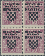 Kroatien - Portomarken: 1941. Postage Due. Provisional Issue Created By Overprinting The Last Postag - Kroatië