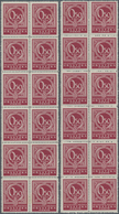 Kroatien - Portomarken: 1941. 0,50 K Claret Postage Due. Two Mint Never Hinged Blocks Of Twelve With - Kroatien