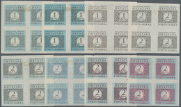 Kroatien - Portomarken: 1942 (30 July-Aug). Postage Due. Variety: Set Of Six In Predominatly Fine Mi - Kroatië