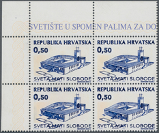 Kroatien - Zwangszuschlagsmarken: 1995. Holy Mother Of Freedom. ESSAY. 0,50 Blue And Black, Perf. 14 - Croacia