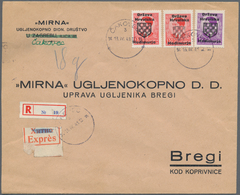 Kroatien - Besonderheiten: 1941, Medimurje Local Overprint, 1.50din. Red Two Values With Ovp. Type I - Kroatië