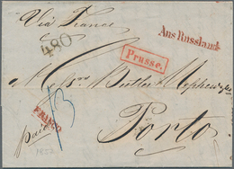 Lettland - Vorphilatelie: 1857. Entire Originated In RIGA, Boxed Despatching "RIGA / 4 FEB 1857" At - Lettonie