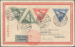 Lettland: 1933, Special Cover "LATVIA-AFRICA" Follower Cover From "RIGA-LIDPASTS 28.5.33" Via Berlin - Latvia