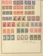 Litauen: 1921. 21 Strips Of 3 On UPU Album Page, Red Overprint "specimen Collection Mauritania" - Un - Lituanie