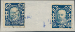 Litauen - Besonderheiten: 1922 'President Aleksandras Stulginski': Two Stamps 6a. Greenish Blue & De - Lituanie