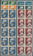 Monaco: 1945/1951, PRE-CANCELS Set Of Ten Different Stamps Incl. 60c. Coat Of Arms, Views Of Monaco - Nuevos