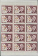 Monaco: 1963, Birth Centenary Of Pierre De Coubertin, 1fr. Imperforate Block Of 15, Mint Never Hinge - Neufs