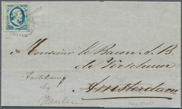 Niederlande: 1854, Inside Printed Envelope Sent From Trieste (6.Jul. 1854) To Amsterdam, There Uprat - Autres & Non Classés