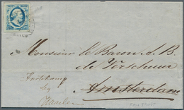 Niederlande: 1854, Inside Printed Envelope Sent From Trieste (6.Jul. 1854) To Amsterdam, There Uprat - Andere & Zonder Classificatie