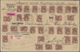 Niederlande: 1927, Front Of A Registered, Value Declared Letter Of "12.000 Gulden" Sent From Den Haa - Other & Unclassified