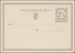 Niederlande - Ganzsachen: 1876, Five Unused Postal Stationeries As Rare Proofs In Different Colors, - Interi Postali