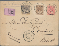 Niederlande - Ganzsachen: 1899, Envelope 5 C. Red Uprated 7 1/2 C. Brown And 10 C. Grey Tid "'SGRAVE - Entiers Postaux