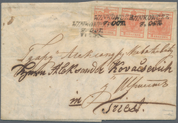 Österreich: 1857, Kompletter Faltbrief Aus BRCKO In BOSNIEN-HERZEGOWINA Nach Triest. Der Brief Wurde - Andere & Zonder Classificatie