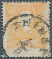 Österreich: 1858, Wappenzeichnung 2 Kr. Hellorange, Farbfrisches Und Einwandfrei Gezähntes Kabinetts - Autres & Non Classés