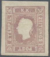 Österreich: 1858/1859, (1.05 Kreuzer Bzw. Soldi) Lila, Type II, Ungebraucht Mit Originalgummi Und Ge - Otros & Sin Clasificación