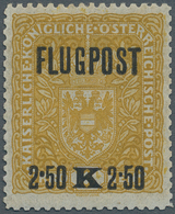 Österreich: 1918, Flugpostlinie Wien-Krakau-Lemberg-Kiew, Freimarke Mit Aufdruck In Zähnung L 11½, U - Andere & Zonder Classificatie