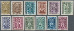 Österreich: 1922/1924, 1/2 Krone - 4.000 Kronen Komplett Ungezähnt Postfrisch, Echt Und Einwandfrei, - Otros & Sin Clasificación