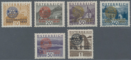 Österreich: 1931, "Kongress Von Rotary International", Kompletter Postfrischer Unsignierter Satz Von - Other & Unclassified