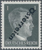 Österreich: 1945, Die Unverausgabte Hitlermarke 1 Pfg. Mit Dem Wie Immer Kopfstehenden Aufdruck "Öst - Otros & Sin Clasificación