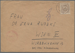 Österreich: 1945, SCHMUGGELPOST, Brief Aus Bergen-Enkheim Kr.Hanau In Deutschland Nach Wien, Geschmu - Other & Unclassified