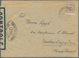 Österreich: 1945, 12 G Posthorn, Portogerechte EF Auf Brief Von FIEBERBRUNN, 25.10.45, Mit Klarem Sp - Other & Unclassified