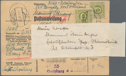 Österreich: 1945, 2 X 60 G Posthorn, MeF Auf Postanweisung über 1000.- Schilling Von SALZBURG, 22.XI - Otros & Sin Clasificación