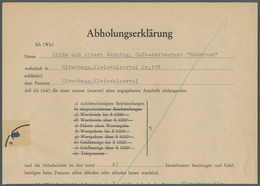 Österreich: 1961, KLEINWALSERTAL: 10 S Dkl'blaugrün "Bauwerke" Und 20 S Flugpostmarke "Adler", Entwe - Other & Unclassified