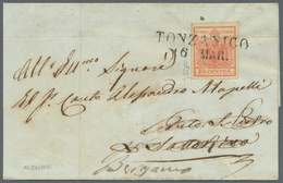 Österreich - Lombardei Und Venetien - Stempel: 1850, Seltener L2 TONZANICO / 16 MAR (12 Punkte Im Sa - Lombardo-Vénétie