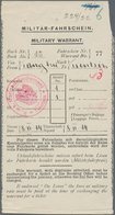 Österreich - Ungarische Post In China: 1914, MILITÄR-FAHRSCHEIN (Military Warrant), Zweisprachig (de - Andere & Zonder Classificatie
