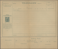 Österreich - Ganzsachen: 1900 Ungebrauchtes Telegrammblatt 5 Heller Grün Auf Sämisch, Herstellungsbe - Altri & Non Classificati