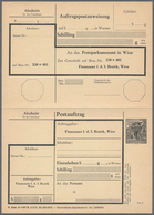 Österreich - Ganzsachen: 1967/1972, POSTAUFTRAG 'Bauten' 3 S. Schwarz In Drei Unterschiedl. Typen Mi - Andere & Zonder Classificatie