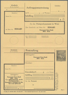 Österreich - Ganzsachen: 1973, POSTAUFTRAG 'Bauten' 3.50 S. Schwarz Mit Zwei Unterschiedl. Vordrucke - Andere & Zonder Classificatie