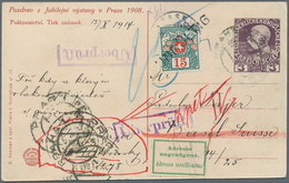 Österreich - Privatganzsachen: 1908/1914. Privat-Postkarte 3 H Franz Joseph "Pozdrav Z Jubilejni Vys - Autres & Non Classés