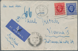 Österreich - Besonderheiten: 1936,1953, ROHRPOST WIEN: Brief Aus London 1936 Sowie Eine Postkarte Au - Autres & Non Classés