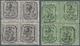 Ostrumelien: 1885. Ottoman Stamps Of 1884 Overprinted "JUZNA BULGARIJA" (cyrillic) Arounf "Bulgarian - Otros & Sin Clasificación